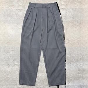 High Waisted Pinstripe Trousers by PLT